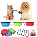 Bowls  de mascotas silicona plegable® Ideal Gatos y Perros Pequeños